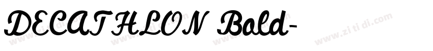 DECATHLON Bold字体转换
